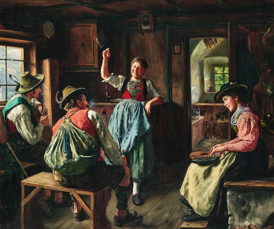 Emil Rau - The Zither Player