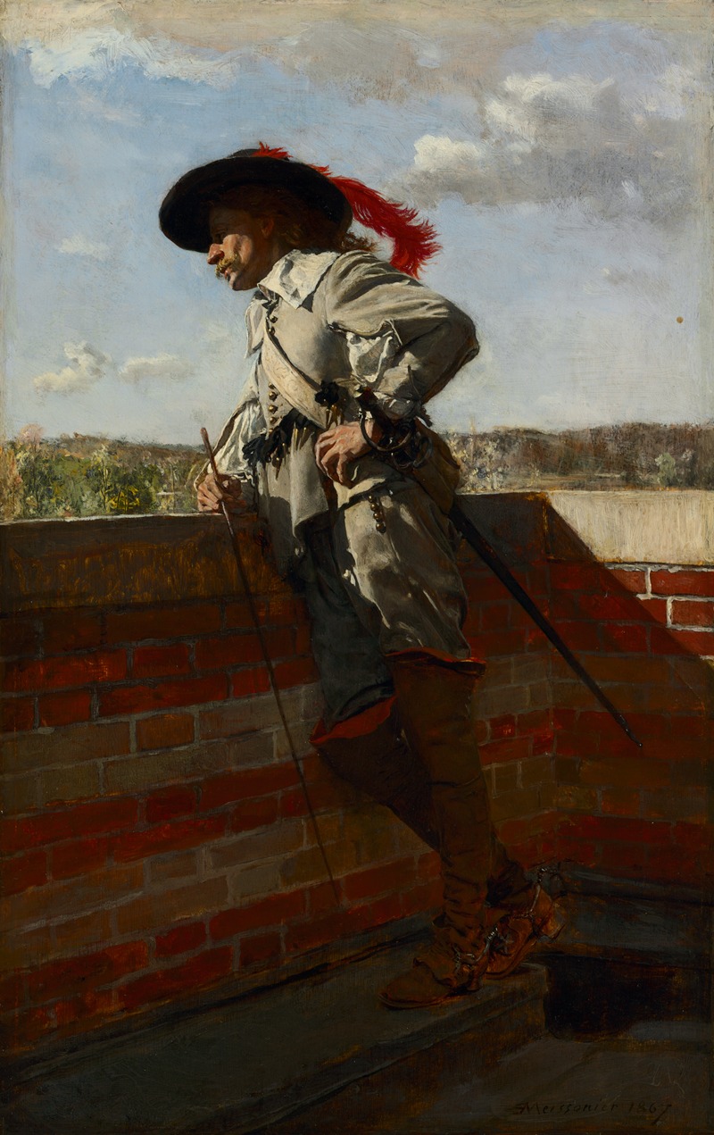 Ernest Meissonier - On a Terrace