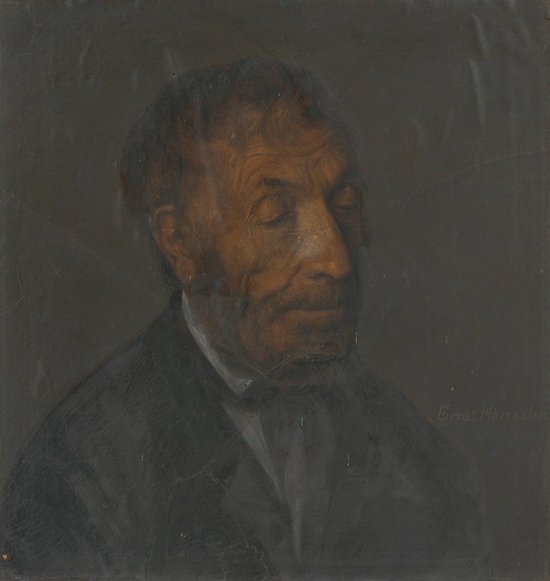 Ernst Hänßler - Portrait of an Old Man