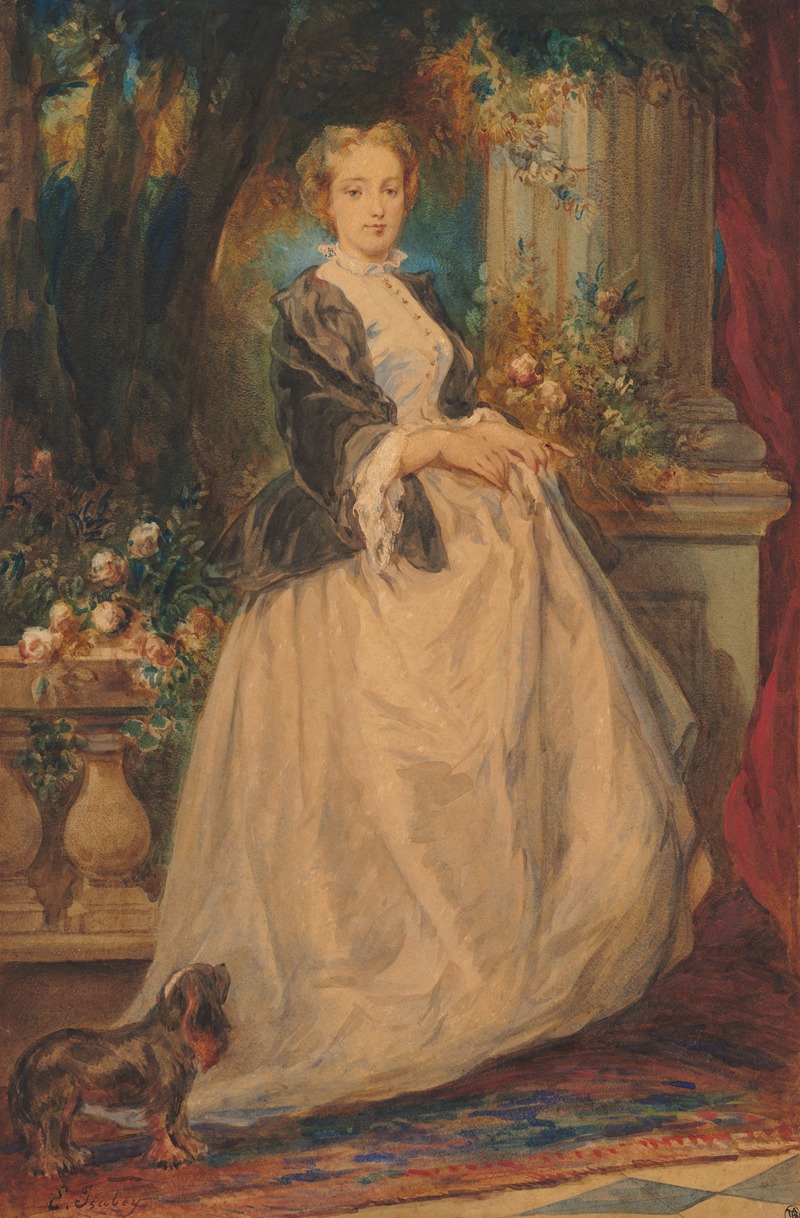 Eugène Isabey - Portrait of Madame Thomas (née Camille Boucher)