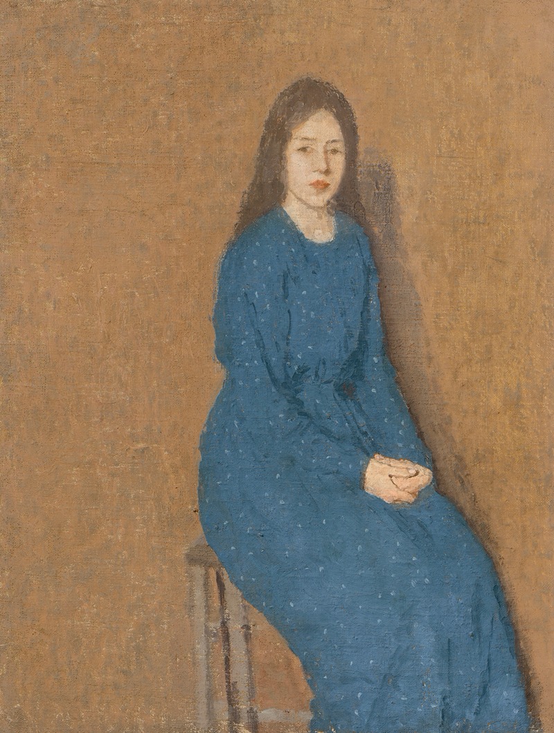 Gwen John - Girl in a Blue Dress