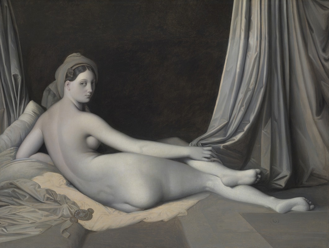 Jean Auguste Dominique Ingres - Odalisque in Grisaille