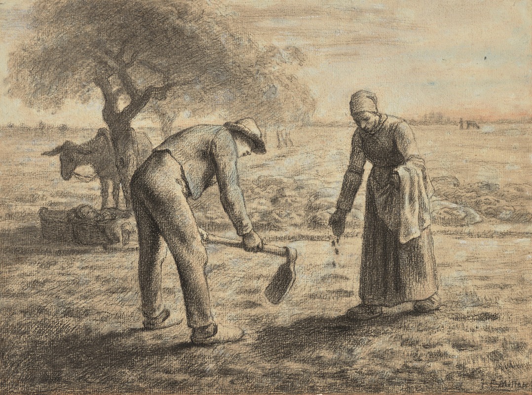 Jean-François Millet - Les planteurs de pommes de terre