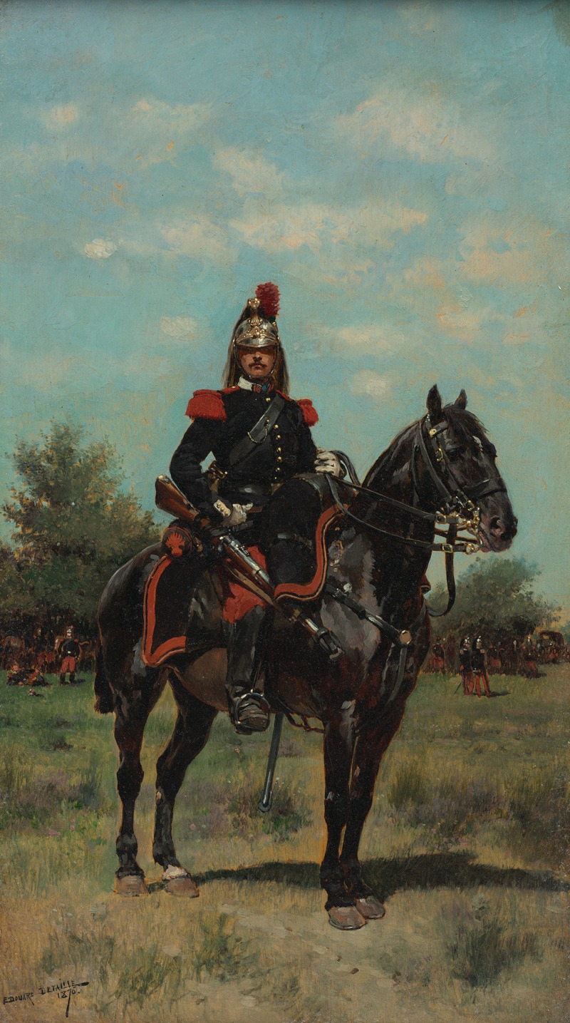 Jean-Baptiste Édouard Detaille - Mounted Dragoon Officer