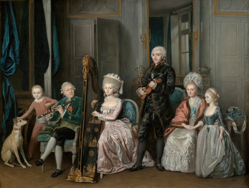 Jean-François Garneray - Family Portrait Of Louis-Philippe D’orléans (1747-1793), Duke Of Chartres