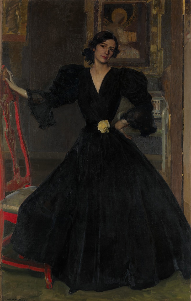 Joaquín Sorolla - Señora de Sorolla (Clotilde García del Castillo, 1865–1929) in Black