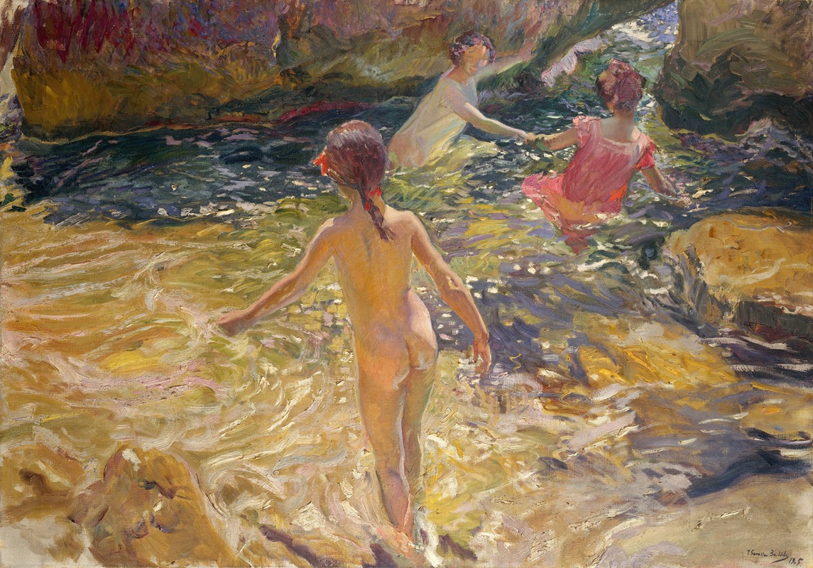 Joaquín Sorolla - The Bath, Jávea