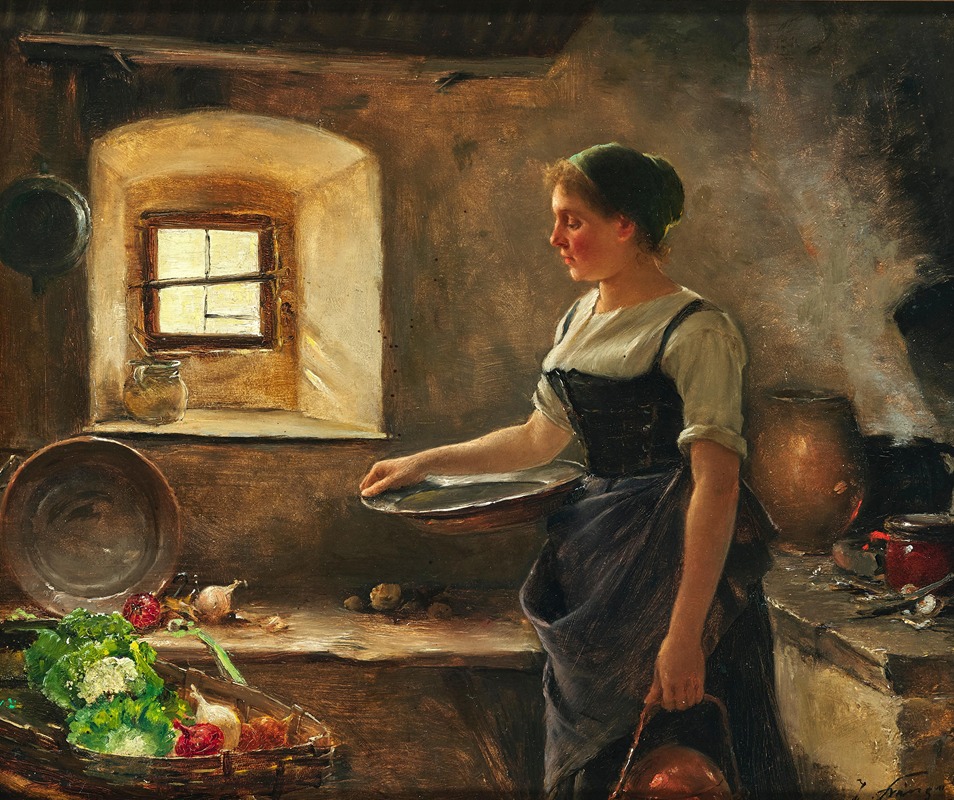 Josef Kinzel - A Rustic Kitchen