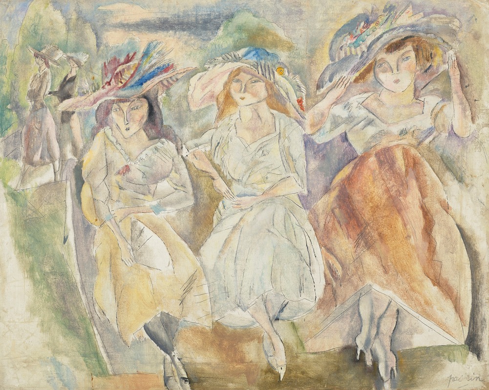 Jules Pascin - Les grands chapeaux