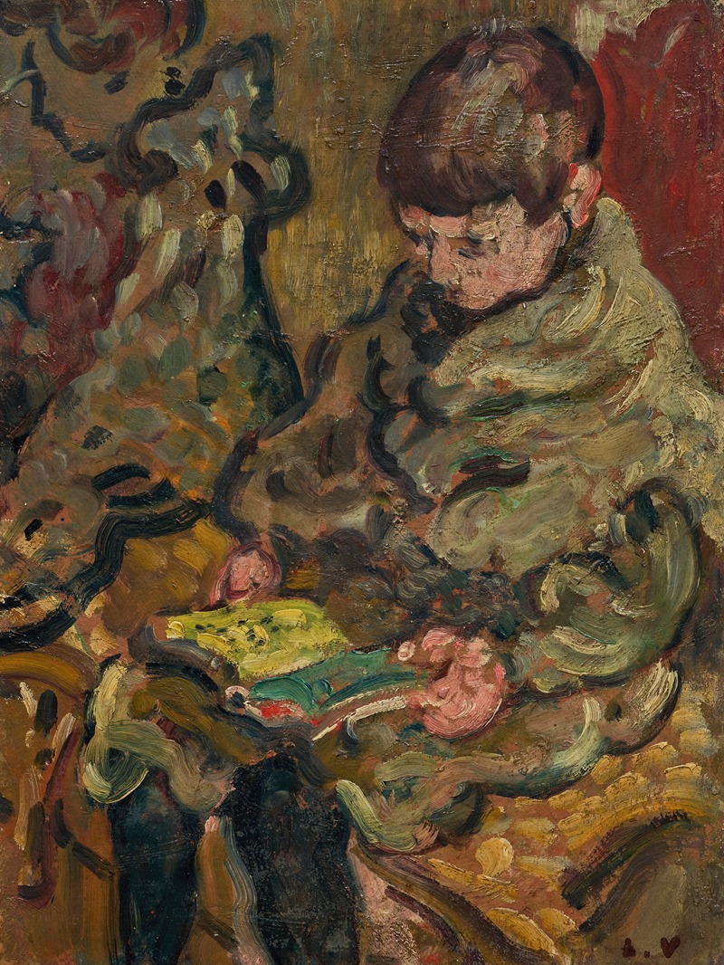 Louis Valtat - Garçon lisant