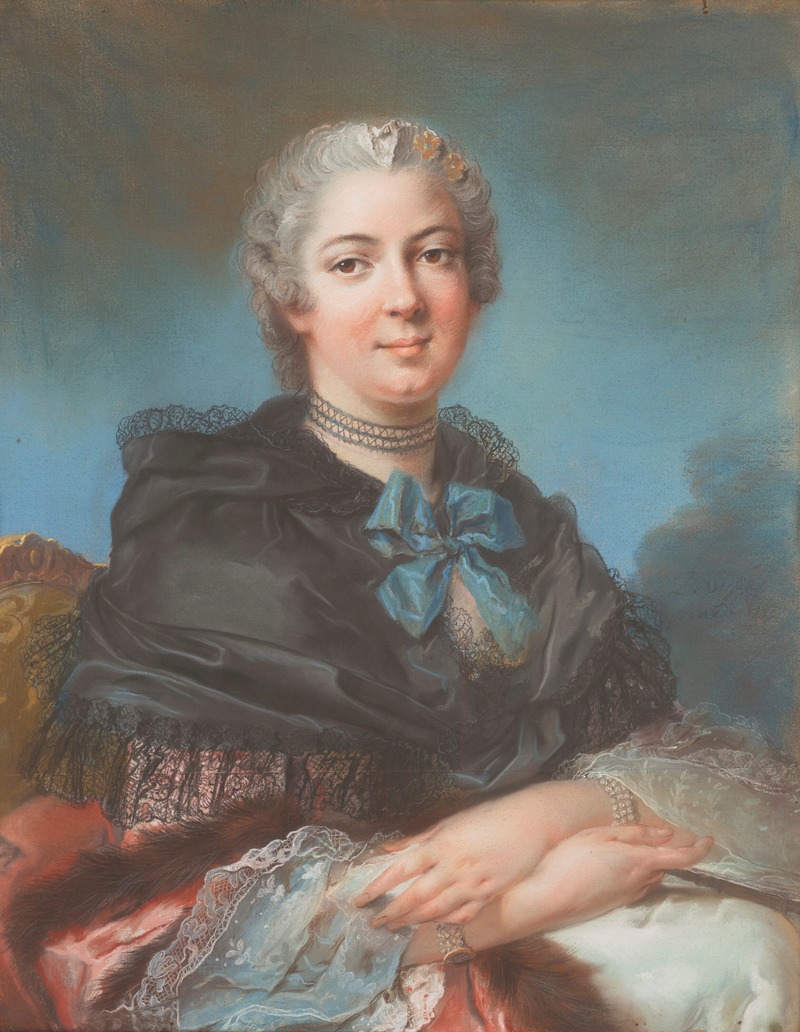 Louis Vigée - A Presumed Portrait Of Angélique-Sophie De Hautefort