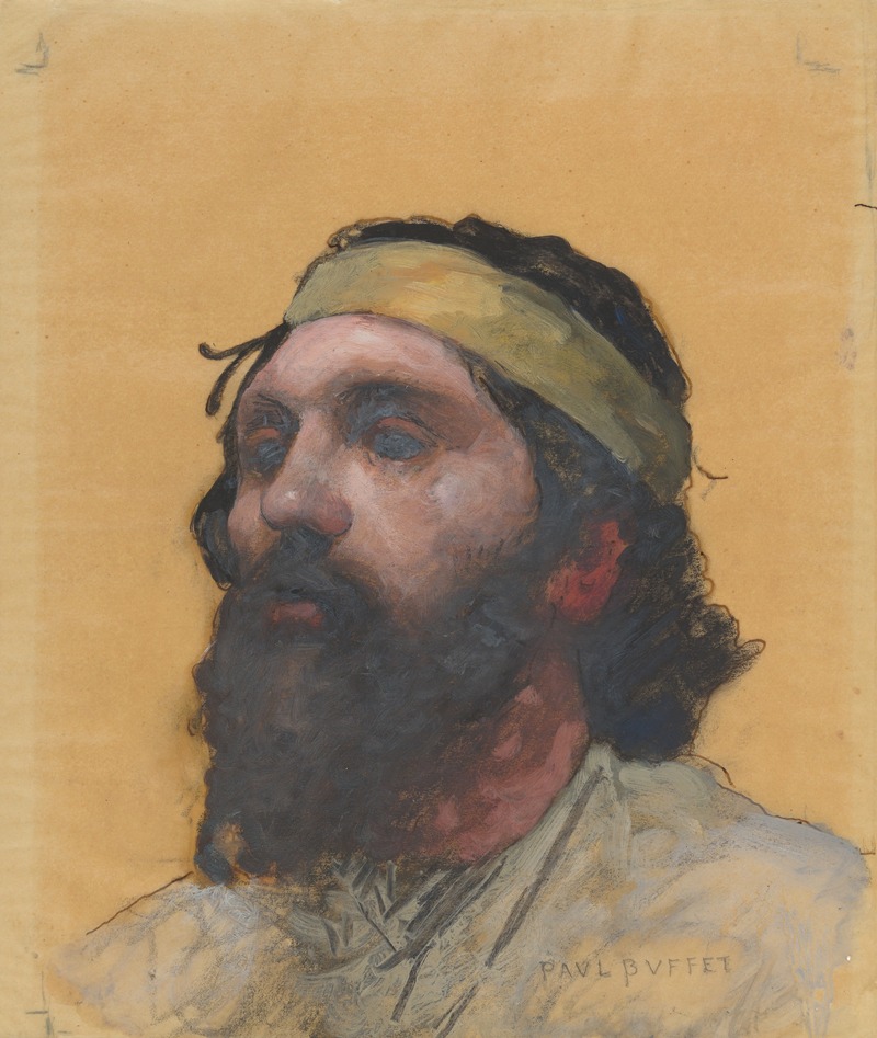 Paul Buffet - Bust-length Study of the Blind Homer