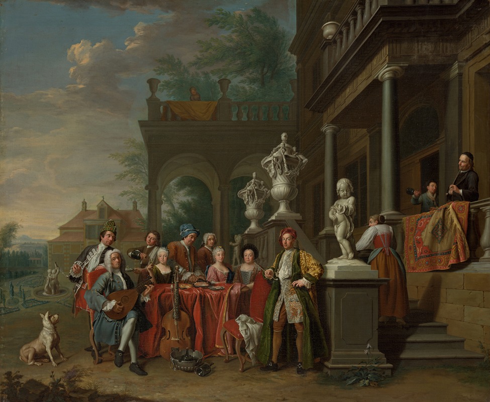 Peter Jacob Horemans - A Musical Gathering at the Court of the Elector