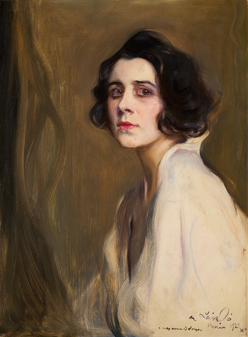 Philip Alexius de László - Portrait Of The Singer Germaine Gien (1895-1989)