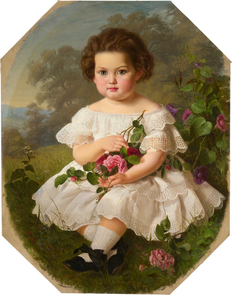 Rudolf Epp - Portrait of Alexandrine Strübe (1859-1920) as a Child