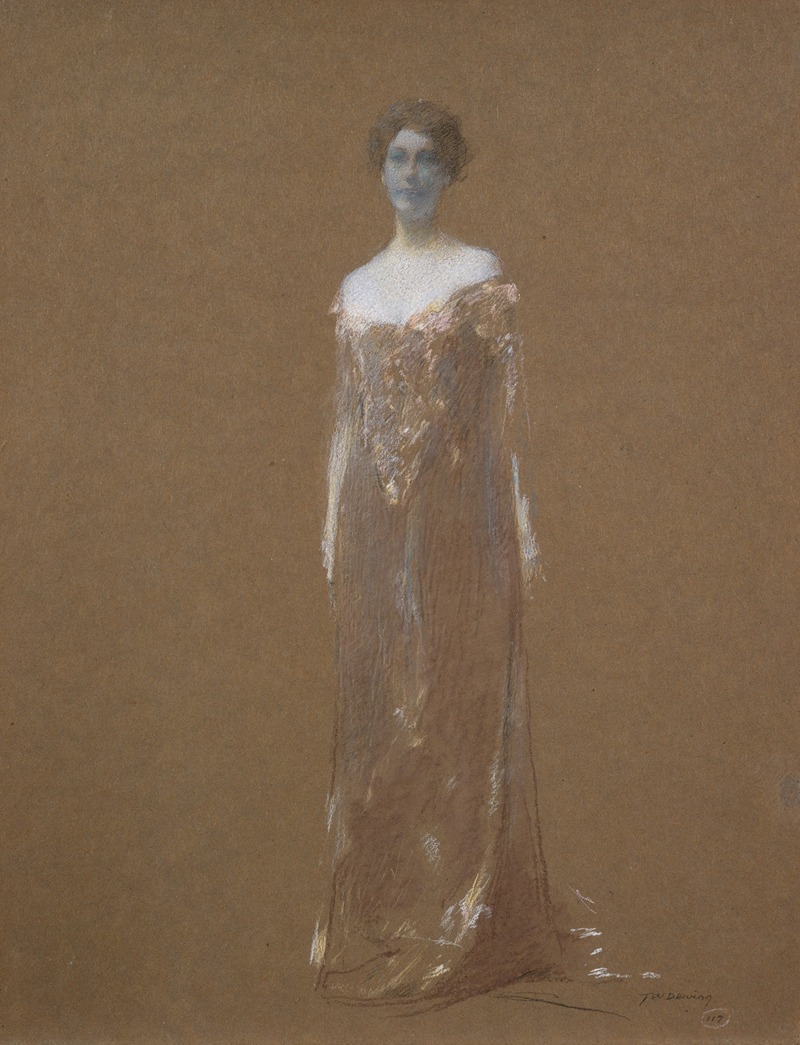 Thomas Dewing - The Evening Dress