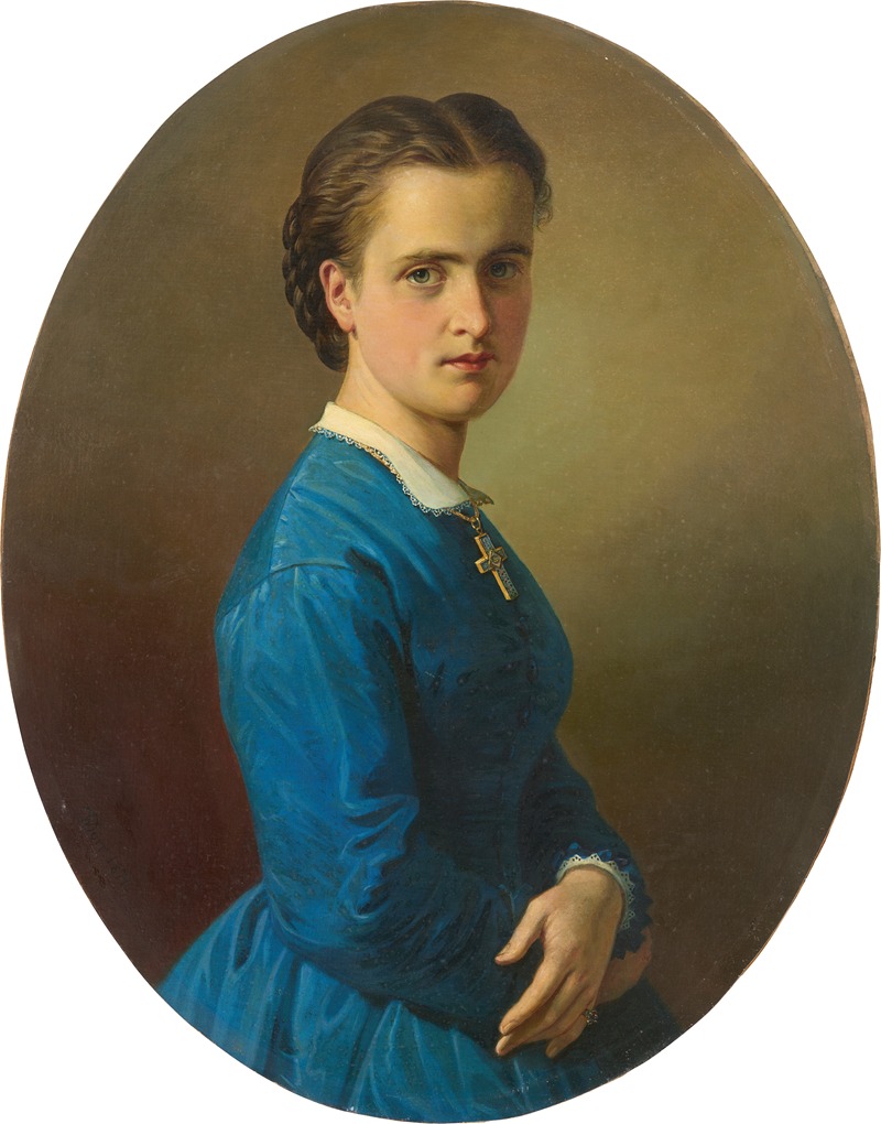 Wilhelm Dürr - Portrait of Hermine Krebs