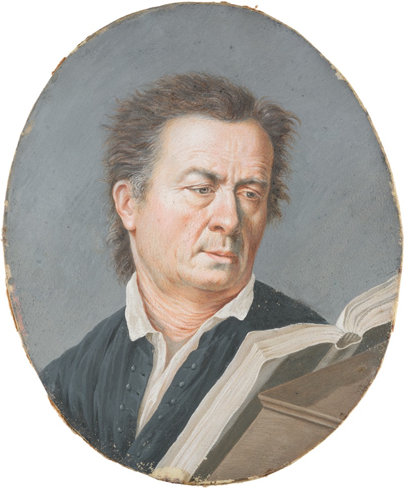 William Berczy - Portrait of a Man Whilst Reading