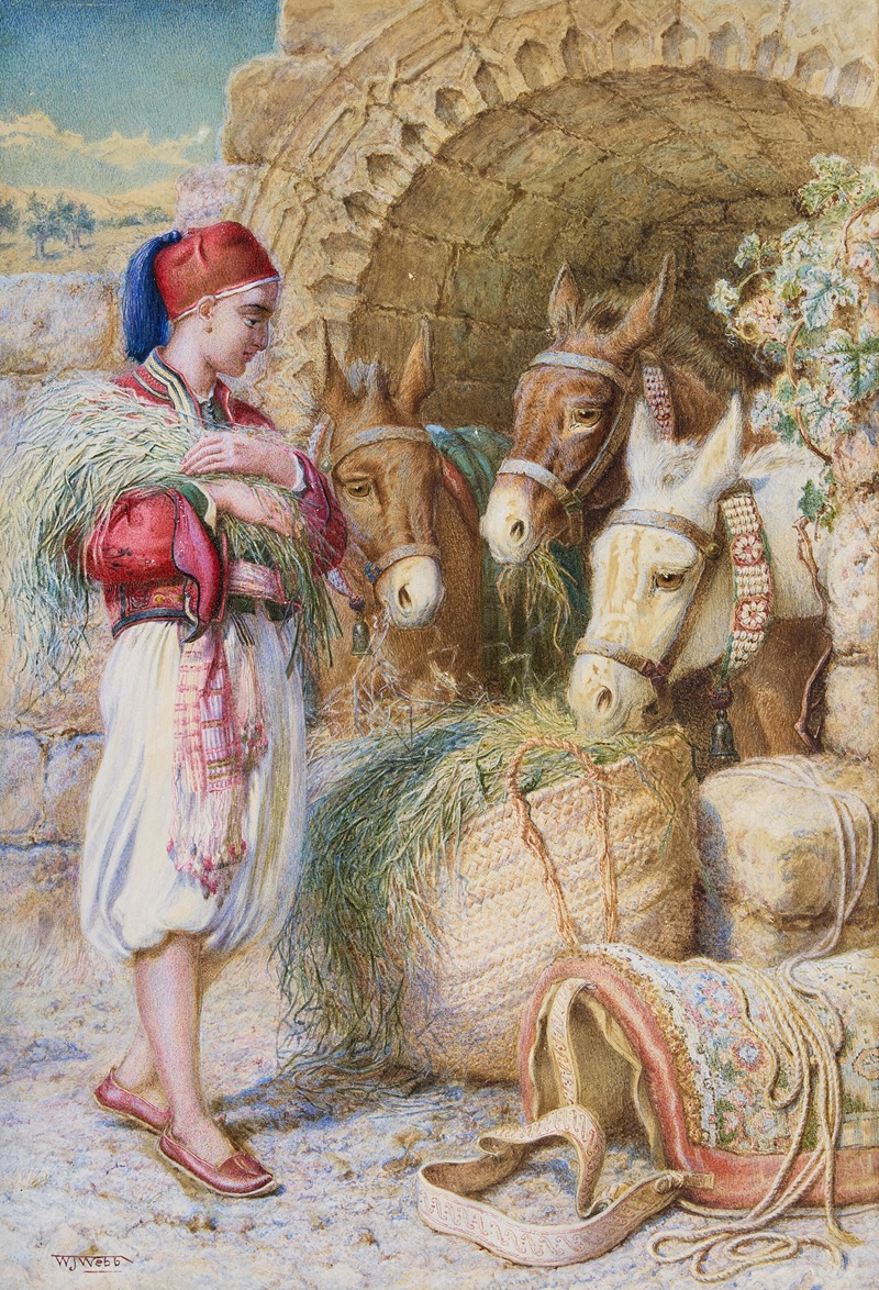 William James Webbe - An Eastern Muleteer