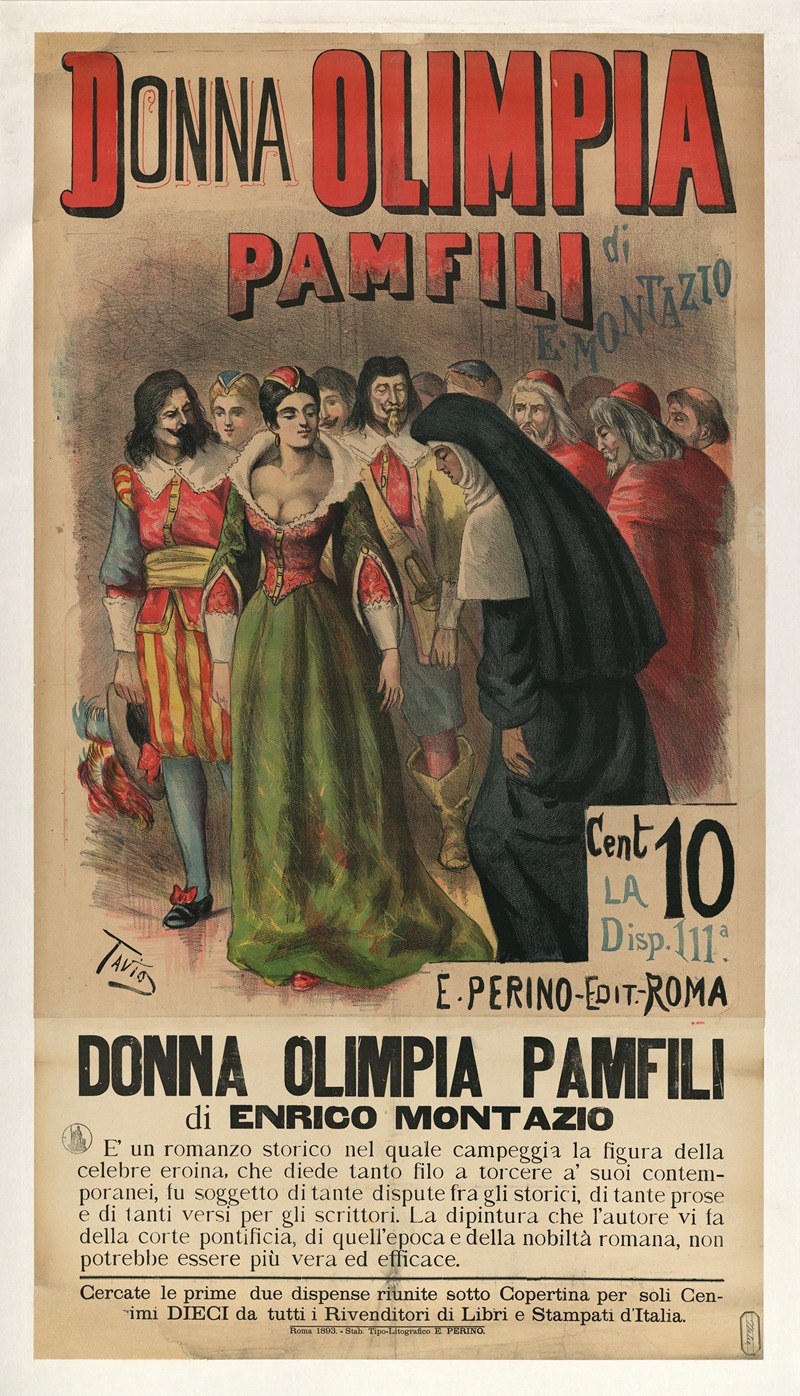 Ottavio Rodella Tavio - Donna Olimpia Pamfili di E Enrico Montazzio