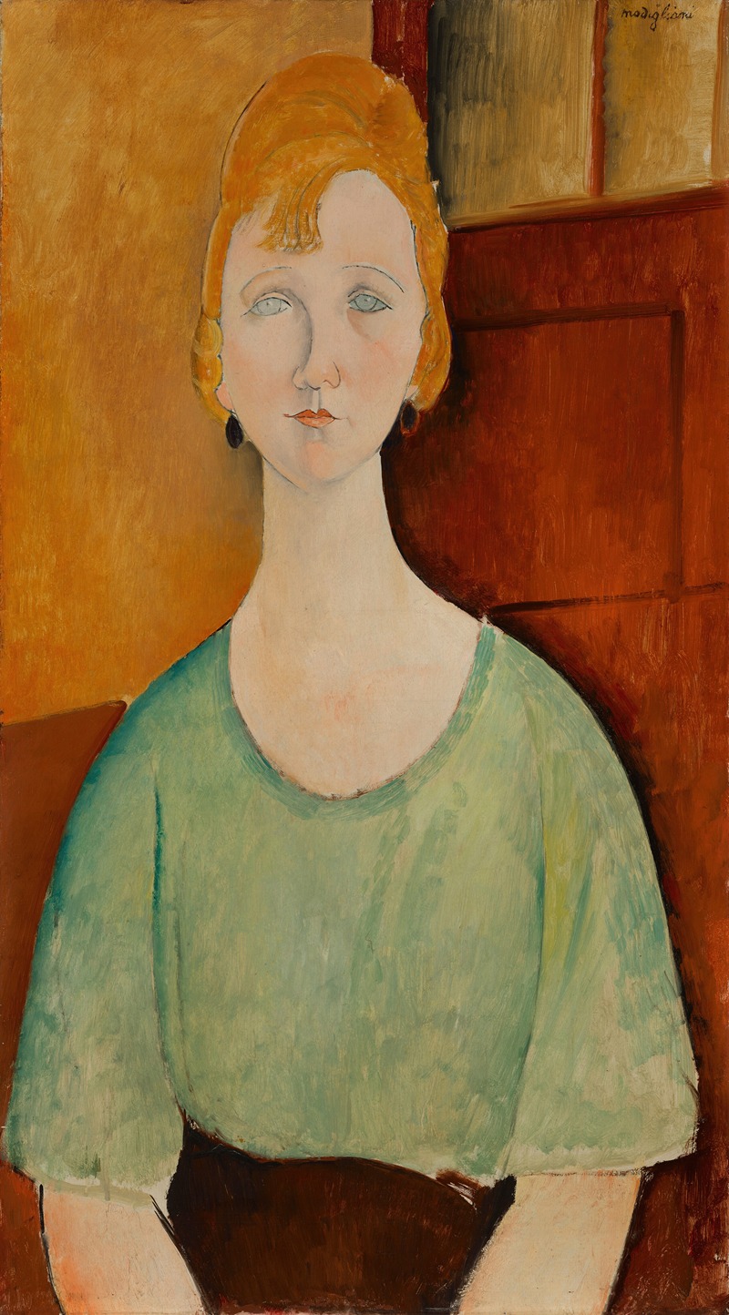 Amedeo Modigliani - Girl in a Green Blouse