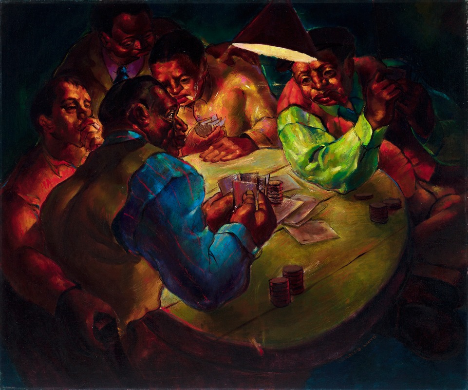 Charles White - Card Players