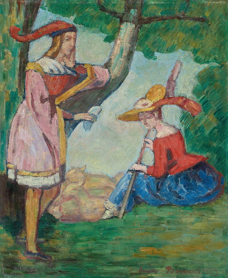 Emile Bernard - Scène champêtre