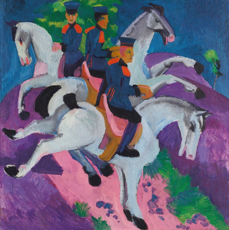 Ernst Ludwig Kirchner - Reitende Artilleristen