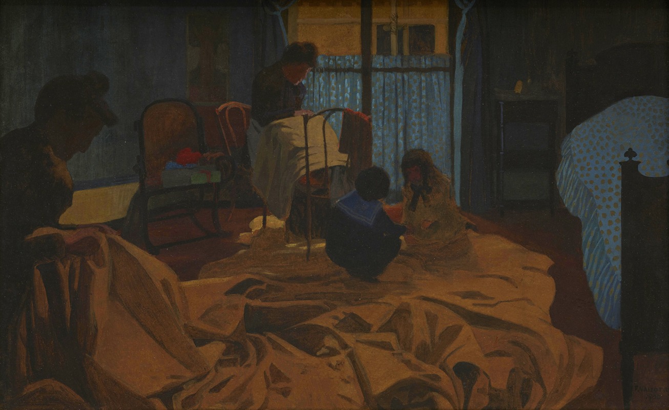 Félix Vallotton - The Laundress, Blue Room