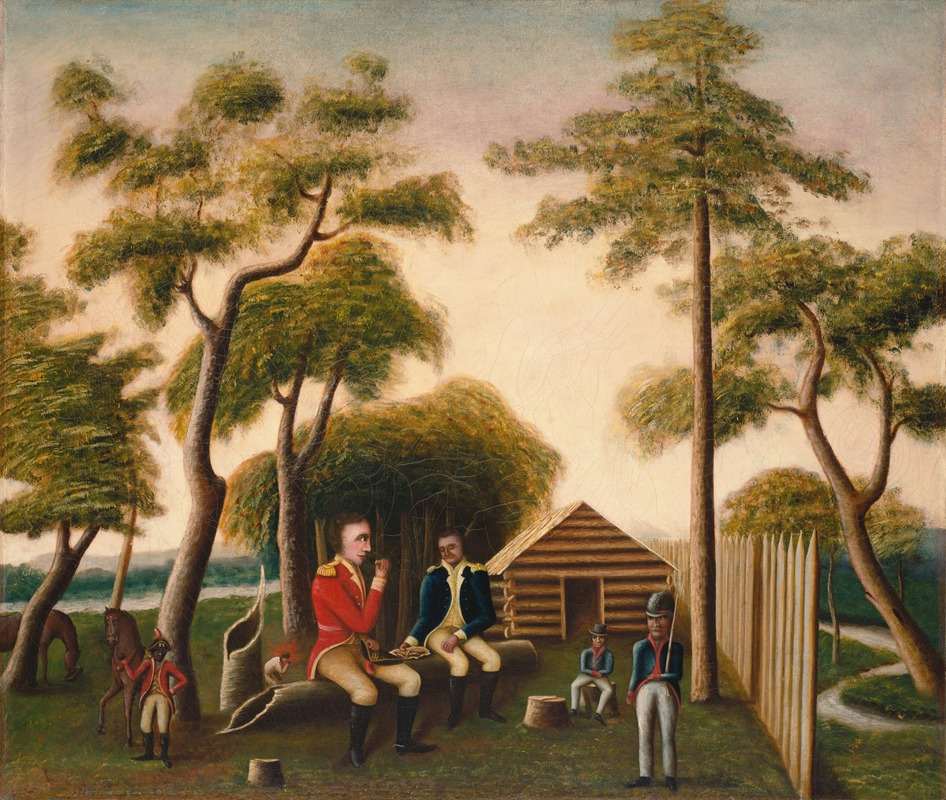 George Washington Mark - Marion Feasting the British Officer on Sweet Potatoes