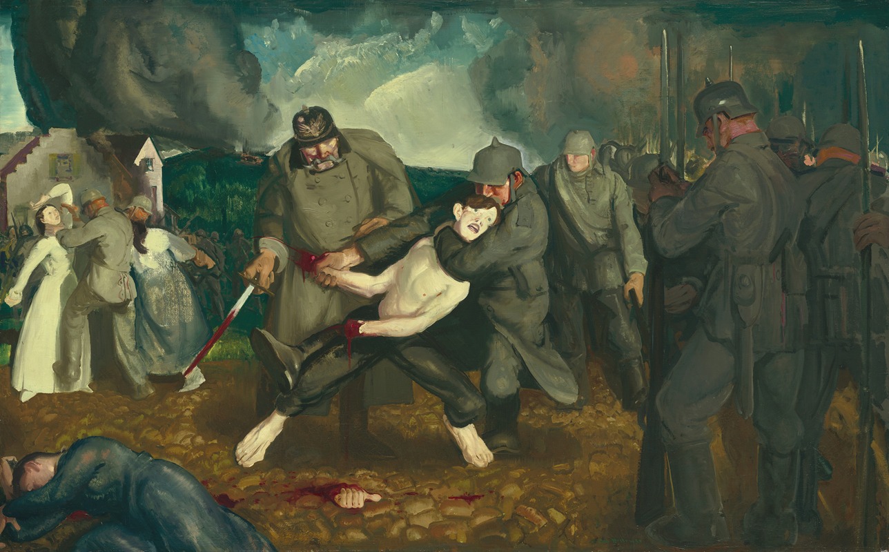 George Wesley Bellows - The Germans Arrive