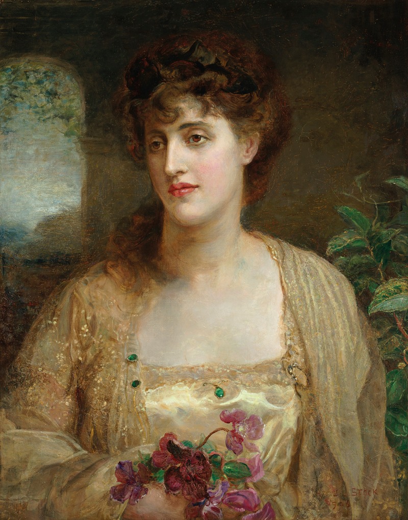 Henry John Stock - Portrait of the Hon. Mrs George Leveson-Gower