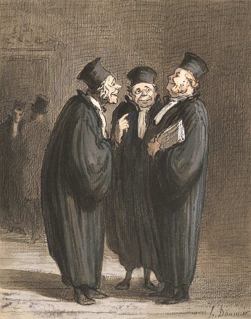 Honoré Daumier - Les trois juges