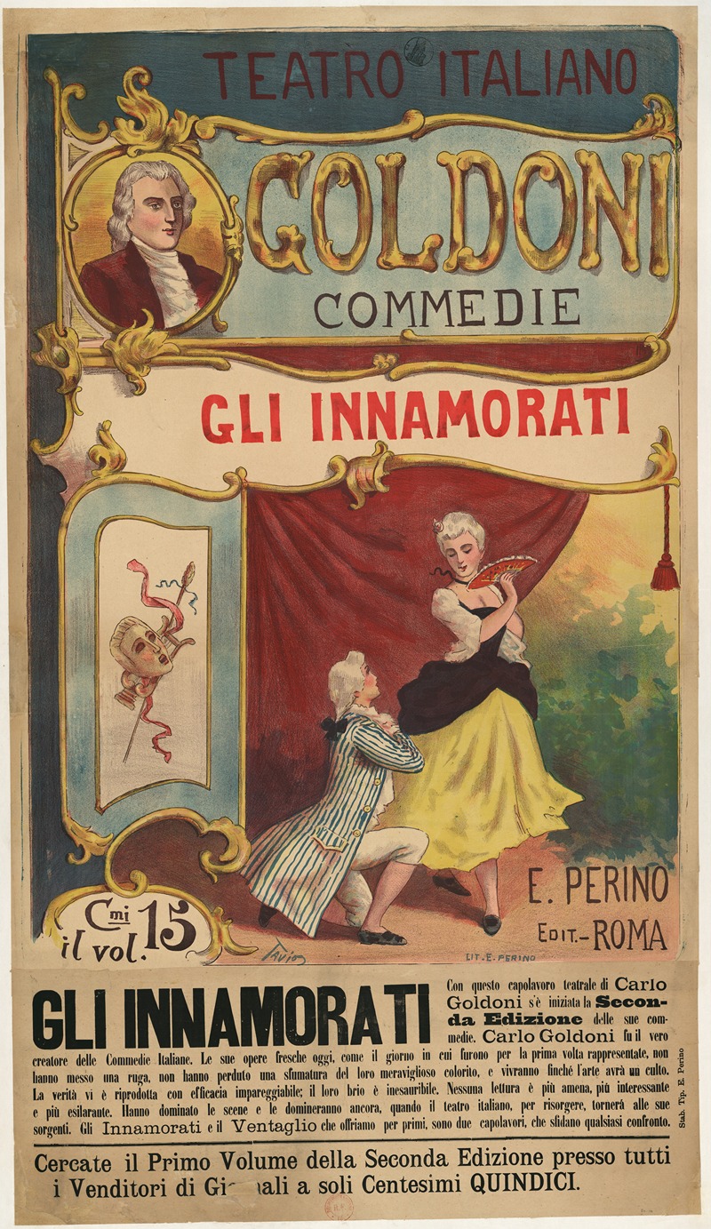 Ottavio Rodella Tavio - Teatro italiano. Goldoni commedie Gli innamorati Les Amoureux