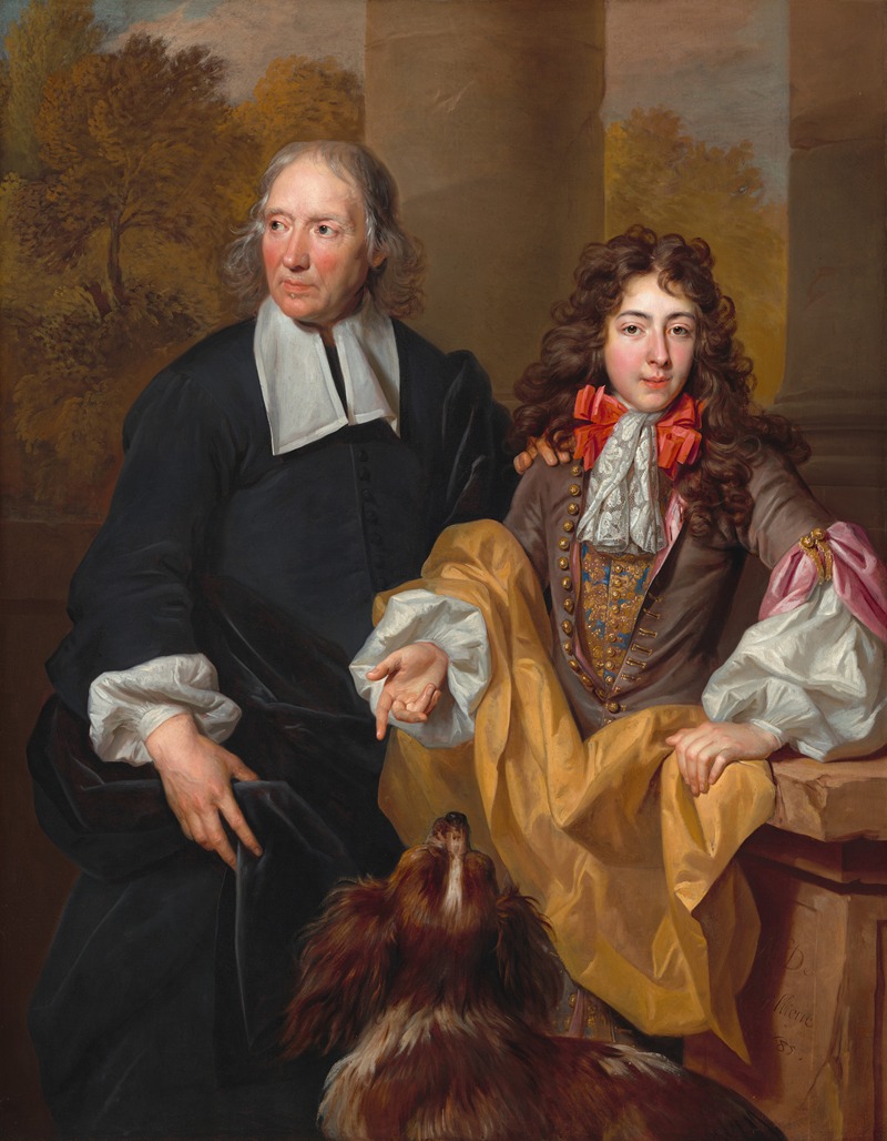 Nicolas de Largillière - Portrait of a Young Man and His Tutor