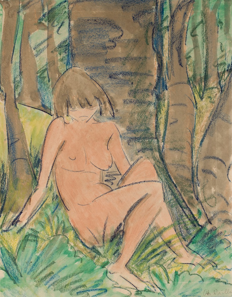 Otto Mueller - Seated Nude