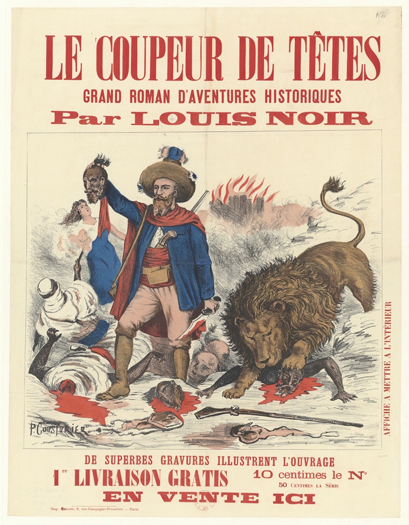 P. Cousturier - Le Coupeur de têtes, grand roman d’aventures historiques par Louis Noir