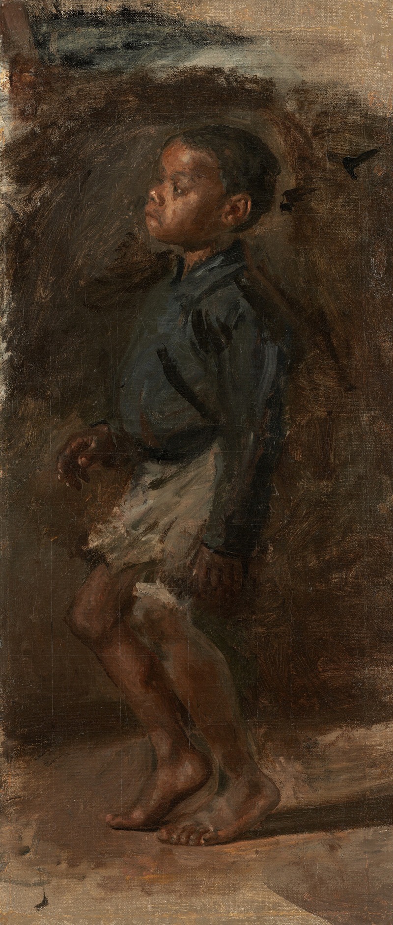 Thomas Eakins - Study for ‘The Dancing Lesson’; The Boy