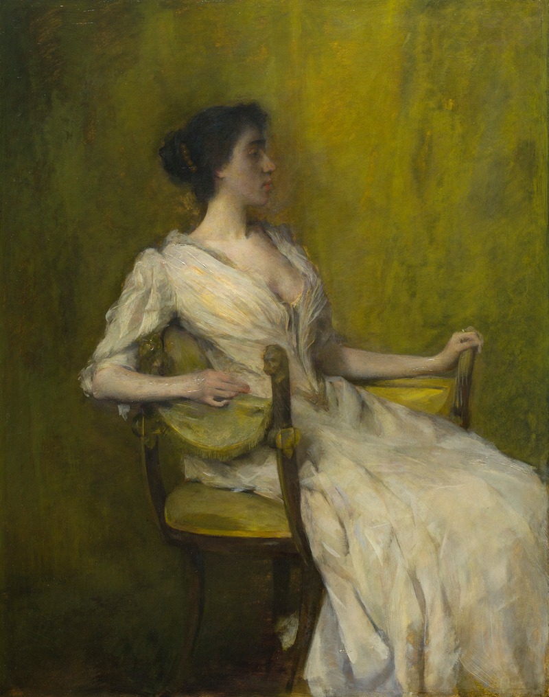 Thomas Wilmer Dewing - Lady in White