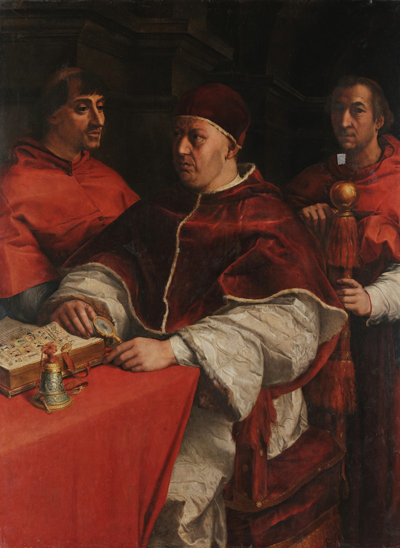 Andrea del Sarto - Portrait of Leo X with Cardinals Giulio de’ Medici and Luigi de’ Rossi