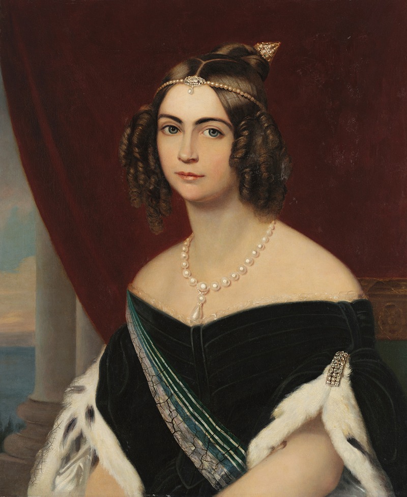 Friedrich Dürck - Portrait of D. Amélia de Beauharnais