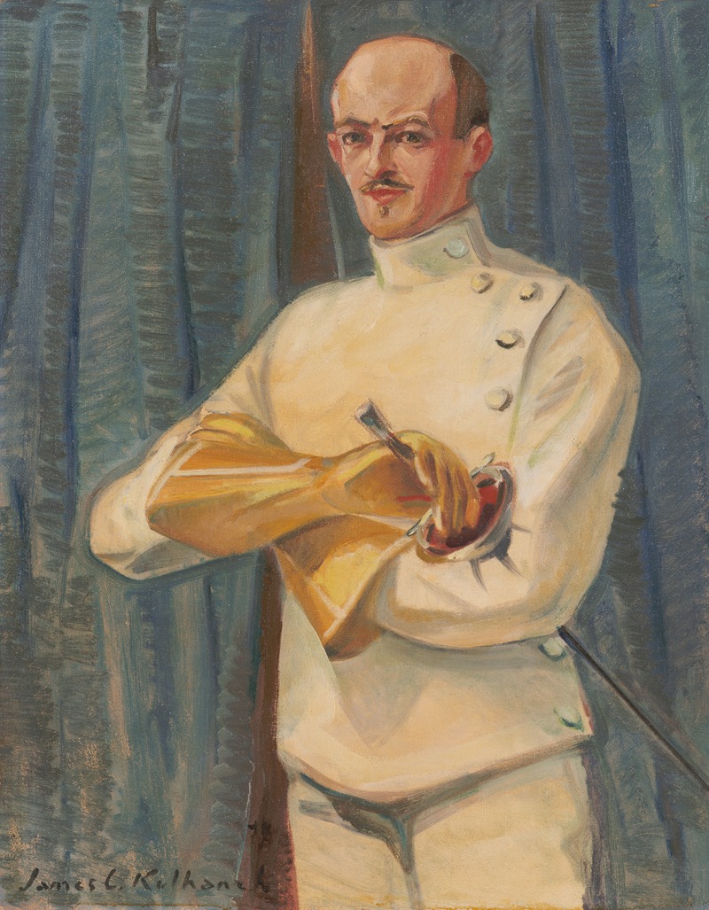 James C. Kulhanek - The Fencer – James C Kulhanek, self portrait