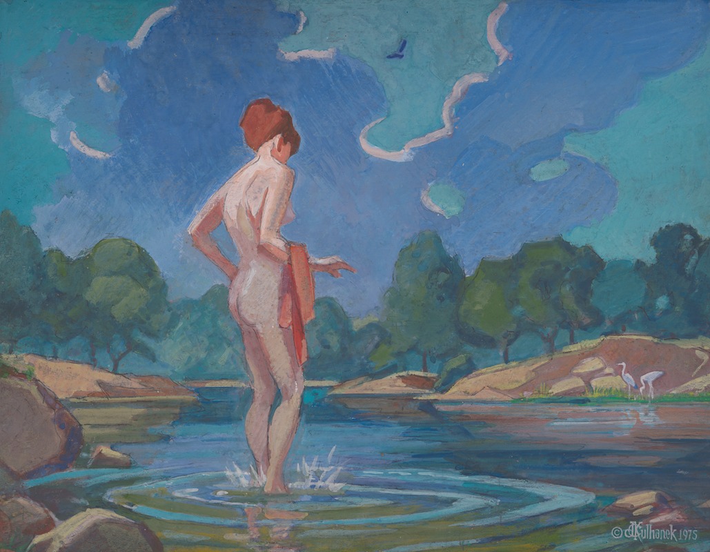 James C. Kulhanek - The Lady in Wading