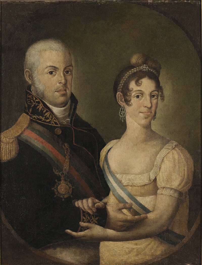 Manuel Dias de Oliveira - Portrait of John VI of Portugal and Carlota Joaquina of Spain