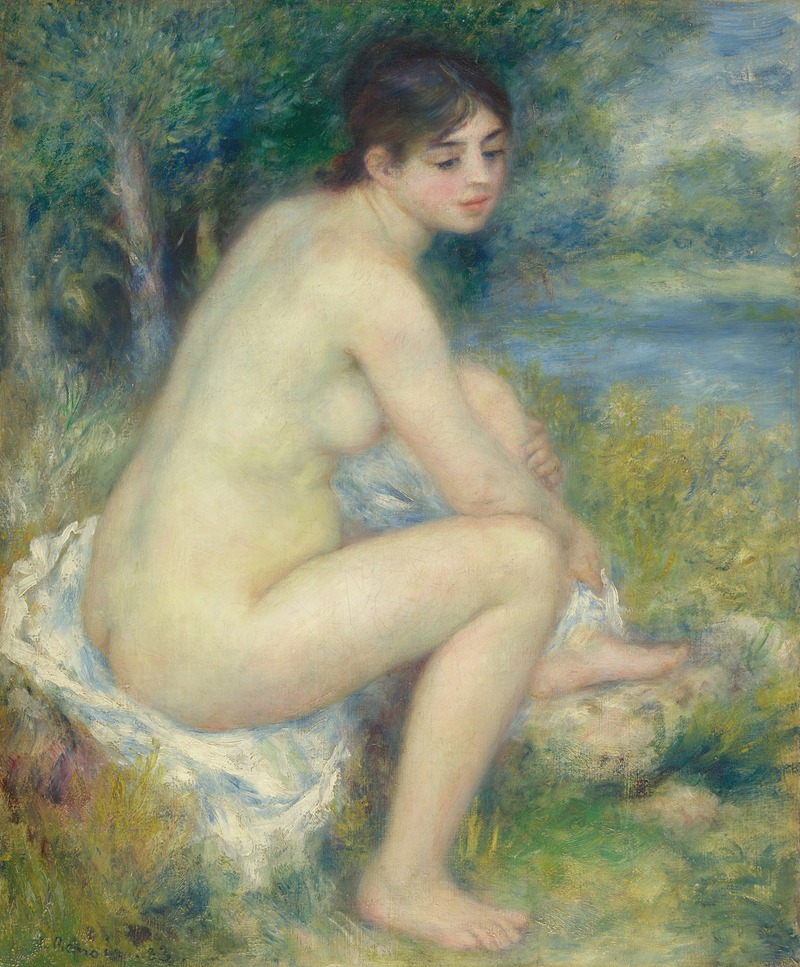 Pierre-Auguste Renoir - Femme Nue dans un Paysage