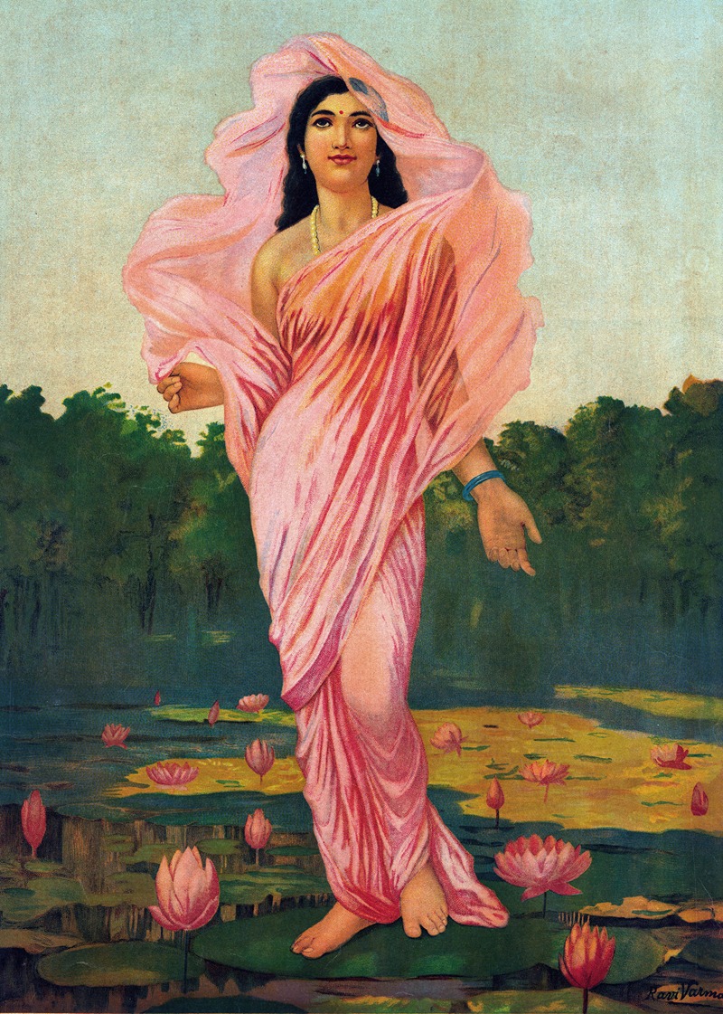 Raja Ravi Varma - Padmini, the Lotus lady