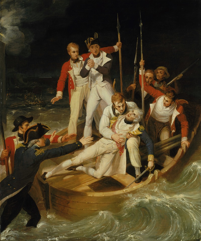 Richard Westall - Nelson wounded at Tenerife, 24 July 1797