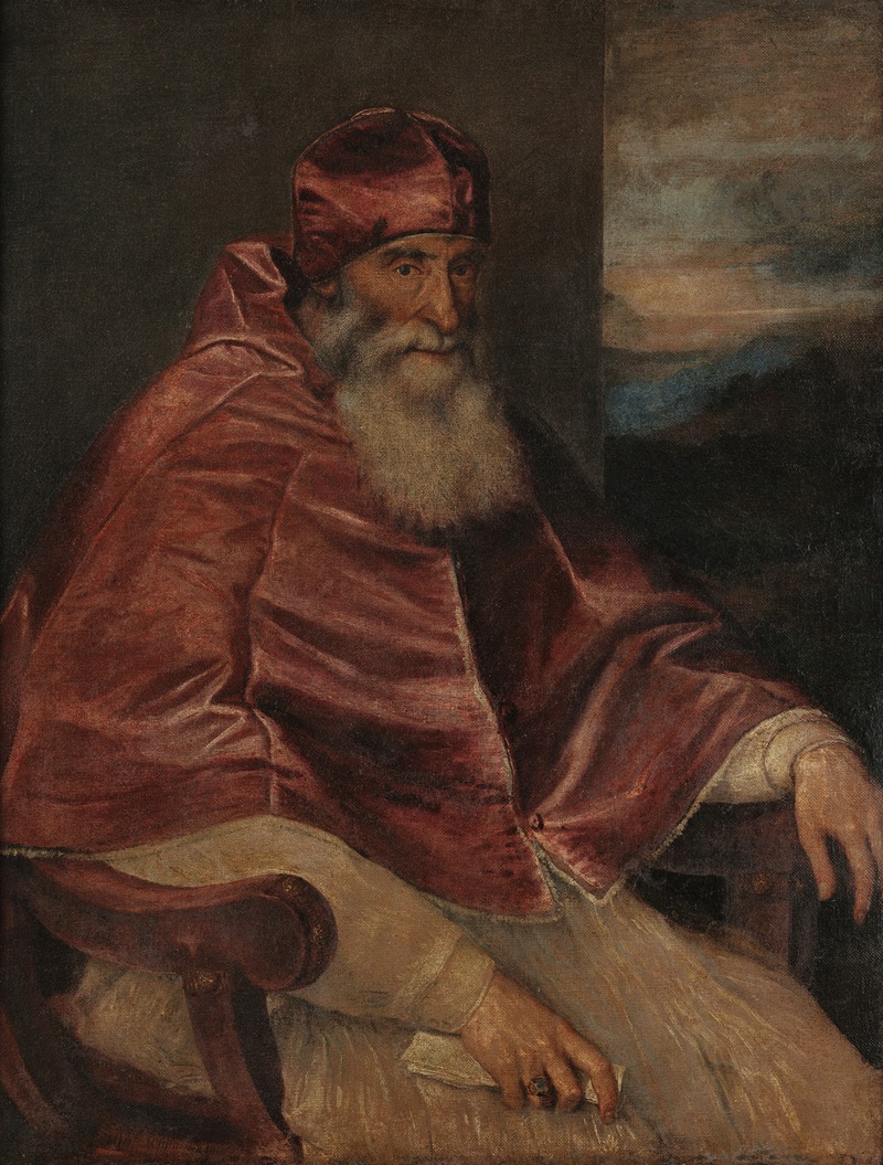 Titian - Portrait of Pope Paul III with Camauro