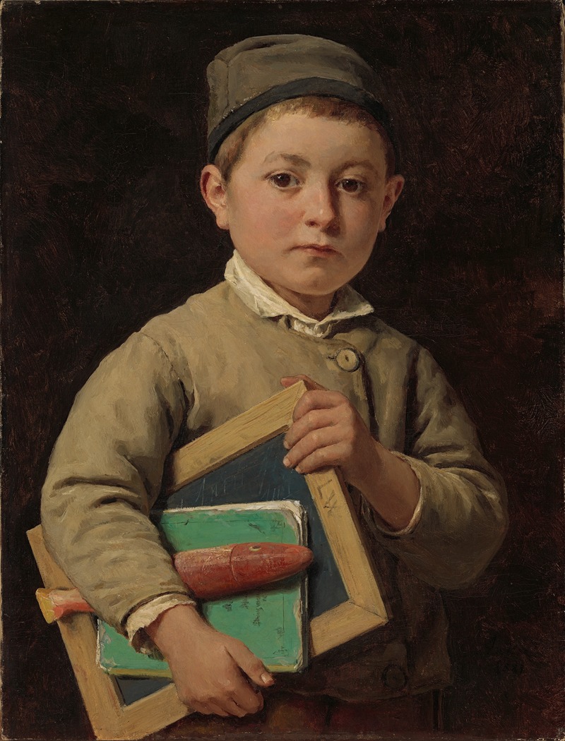 Albert Anker - Schoolboy