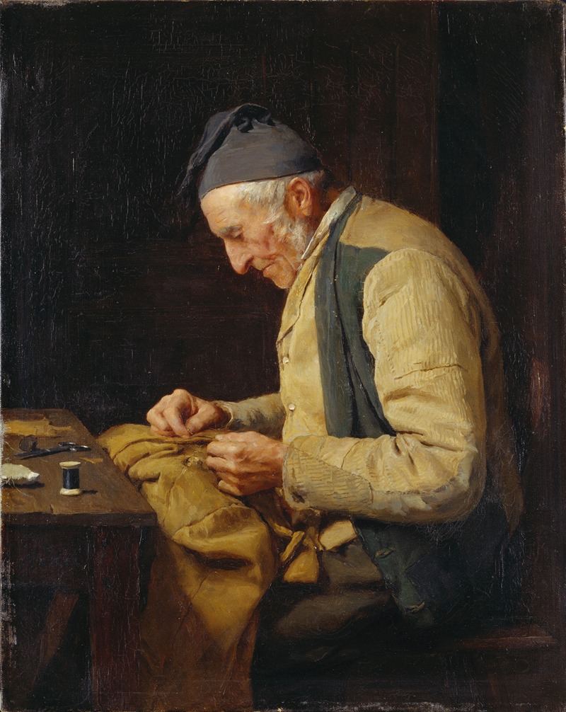 Albert Anker - The village tailor